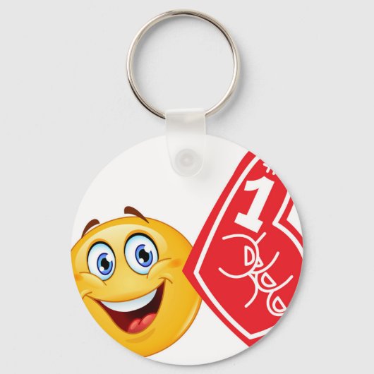 sportfan emoji sleutelhanger (Voorkant)