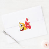sportfan emoji vierkante sticker (Envelop)