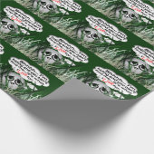 Sportfan golfbal in de ruw cadeaupapier (Hoek)