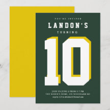 Sportfanatieke verjaardagsuitnodiging voor kindere