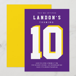 Sportfanatieke verjaardagsuitnodiging voor kindere kaart