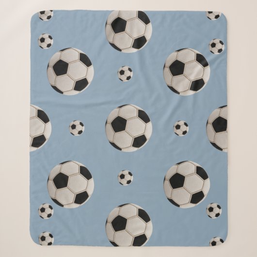 Sportfans ultieme nep-patchwork voetbal  sherpa deken (Voorkant)