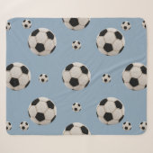 Sportfans ultieme nep-patchwork voetbal  sherpa deken (Voorkant (horizontaal))