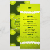Sportfeest Tennisthema Personaliseer Menukaarten Menu (Voorkant / Achterkant)