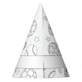 Sportfeestdag - Kleur uw eigen Pet Feesthoedjes (Achterkant)