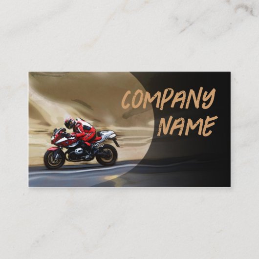 Sportfiets in het Motion Visitekaartje (Voorkant)
