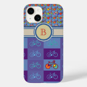 Sportfietsen Patroon Monogram Case-Mate iPhone Case (Achterkant)
