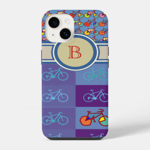 Sportfietsen Patroon Monogram iPhone 14 Hoesje