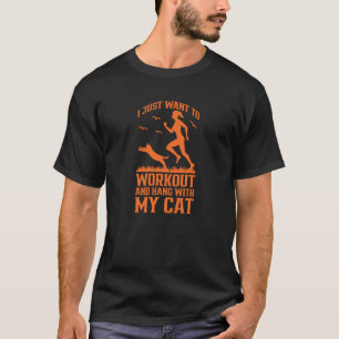 Sportfitness - Bodybuilding-werkout - gewichtstoen T-shirt