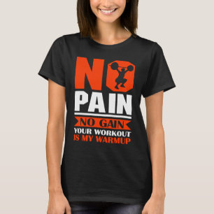Sportfitness - Bodybuilding-werkout - gewichtstoen T-shirt