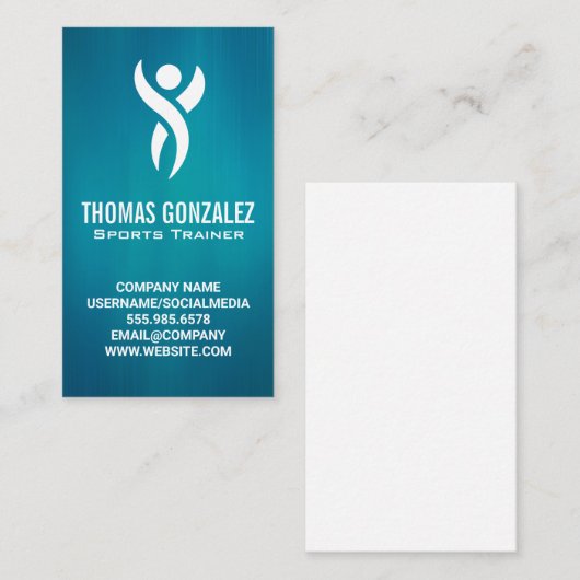 Sportfitness | Persoonlijke opleiding Afsprakenkaartje (Voorkant / Achterkant)