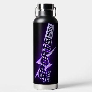 Sportfles 946 ml – Paars en Zwart Design Waterfles