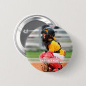 Sportfoto aanpassen ronde button 5,7 cm (Voorkant /achterkant)