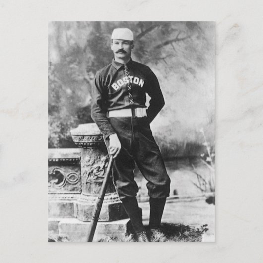  sportfoto, Boston Baseball Player Briefkaart (Voorkant)