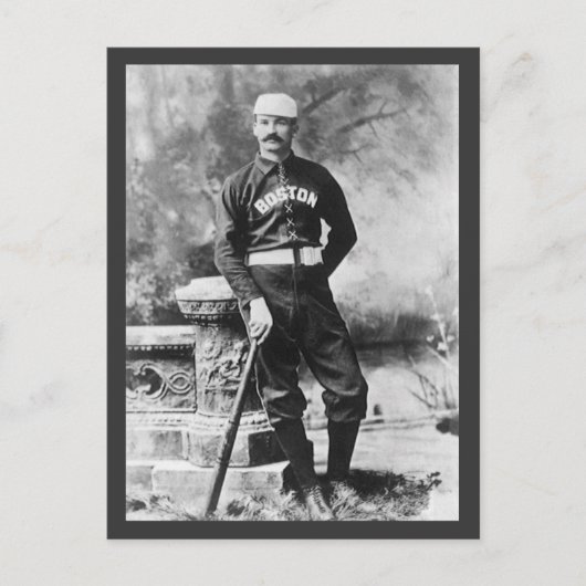 sportfoto, Boston Baseball Player Briefkaart (Voorkant)