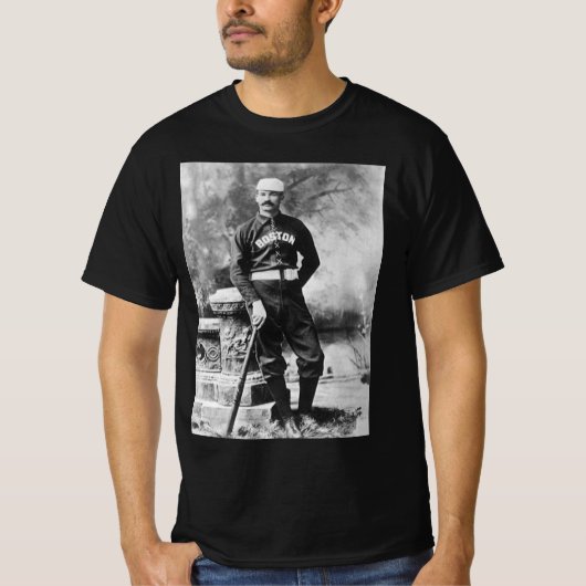 sportfoto, Boston Baseball Player T-shirt (Voorkant)