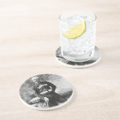 sportfoto, Boston Baseball Player Zandsteen Onderzetter (Zijkant)