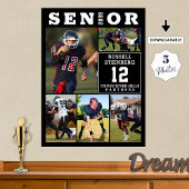 Sportfoto-collage voor eindexamenklas 5 middelbare poster