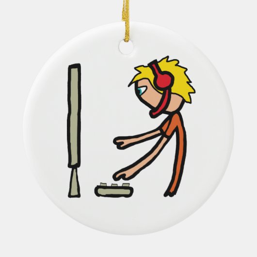 Sportgamer Keramisch Ornament (Achterkant)