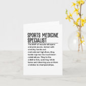 Sportgeneeskunde specialist kaart (Gele Bloem)