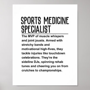 Sportgeneeskunde specialist poster