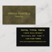 Sportgoederen Visitekaartje (Voorkant / Achterkant)