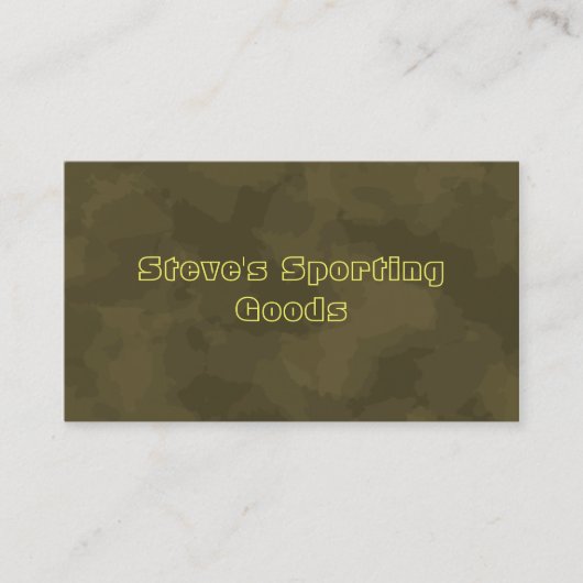 Sportgoederen Visitekaartje (Voorkant)