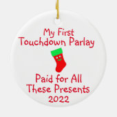 Sportgokken keramische sierspelen keramisch ornament (Achterkant)