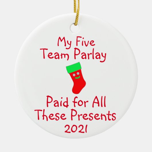 Sportgokken keramische sierspelen keramisch ornament (Voorkant)