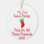 Sportgokken keramische sierspelen keramisch ornament (Links)