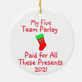 Sportgokken keramische sierspelen keramisch ornament (Achterkant)