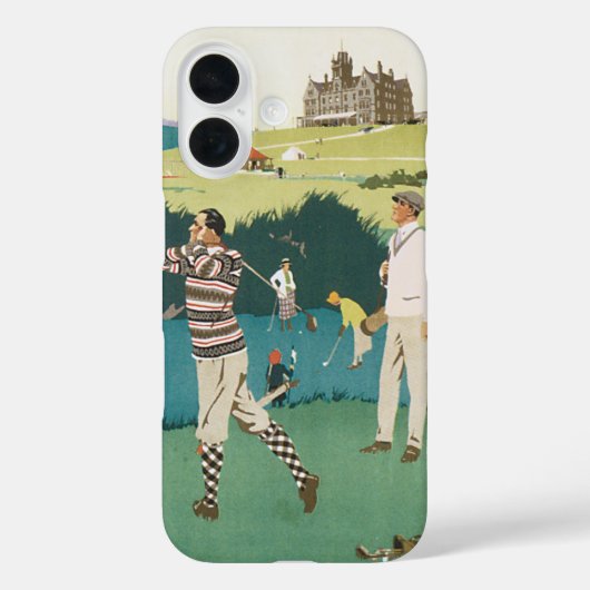 SportGolf in Schotland, Golfers Golfing Case-Mate iPhone Case (Achterkant)