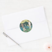  SportGolf in Schotland, Golfers Golfing Ronde Sticker (Envelop)