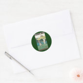  SportGolf in Schotland, Golfers Golfing Ronde Sticker (Envelop)
