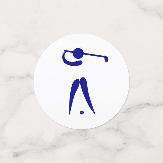 Sportgolfer Blue Logo Table Confetti (Kleine voorkant)