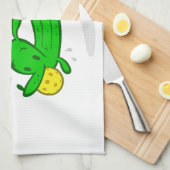 Sporthanddoek "Pickleball Pickle Dog" Theedoek (Quarter Fold)