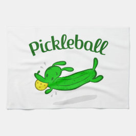 Sporthanddoek "Pickleball Pickle Dog" Theedoek