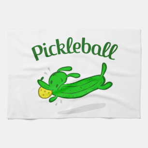 Sporthanddoek "Pickleball Pickle Dog" Theedoek