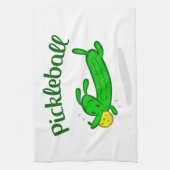 Sporthanddoek "Pickleball Pickle Dog" Theedoek (Verticaal)