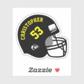 Sporthelm Naam en nummer Sticker (Vel)