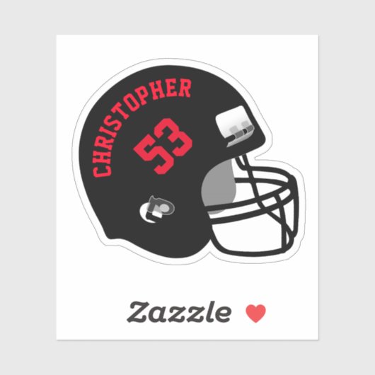 Sporthelm Naam en nummer Sticker (Vel)