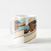  Sporthonkbalbatterij, stijlvolle kunst Koffiemok (Voorkant links)