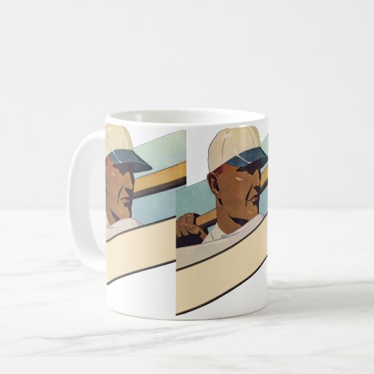  Sporthonkbalbatterij, stijlvolle kunst Koffiemok (Voorkant links)