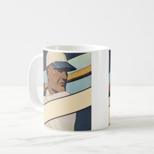  Sporthonkbalbatterij, stijlvolle kunst Koffiemok (Voorkant links)