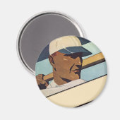  Sporthonkbalbatterij, stijlvolle kunst Magneet (Voorkant / Achterkant)