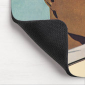  Sporthonkbalbatterij, stijlvolle kunst Muismat (Hoek)