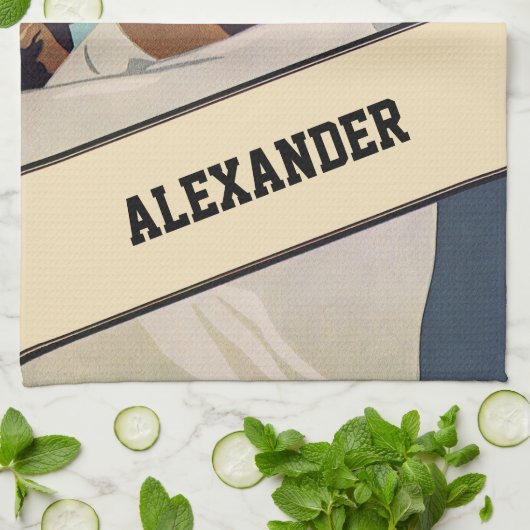  Sporthonkbalbatterij, stijlvolle kunst Theedoek (Gevouwen)