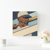  Sporthonkbalbatterij, stijlvolle kunst Vierkante Klok (Huis)