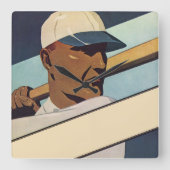  Sporthonkbalbatterij, stijlvolle kunst Vierkante Klok (Voorkant)