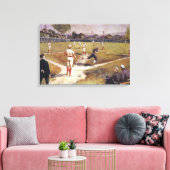  sporthonkbalspel van Henry Sandham Canvas Afdruk (Insitu (Woonkamer))